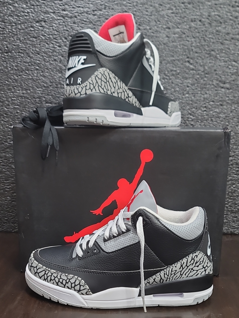 Nike Air Jordan 3 Retro OG " Black Cement"  Like New Wmns 10 Fast Shipping